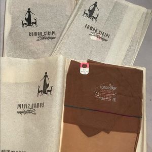 NWT Vintage 1950s Roman Stripe Nylon Stockings